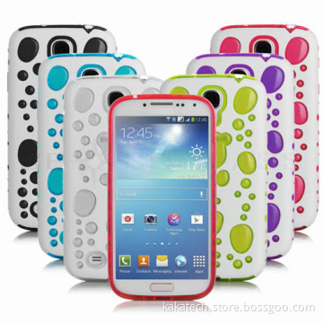 TPU Gel PC Hybird Glow Bubbles Case for Samsung S4 I9500